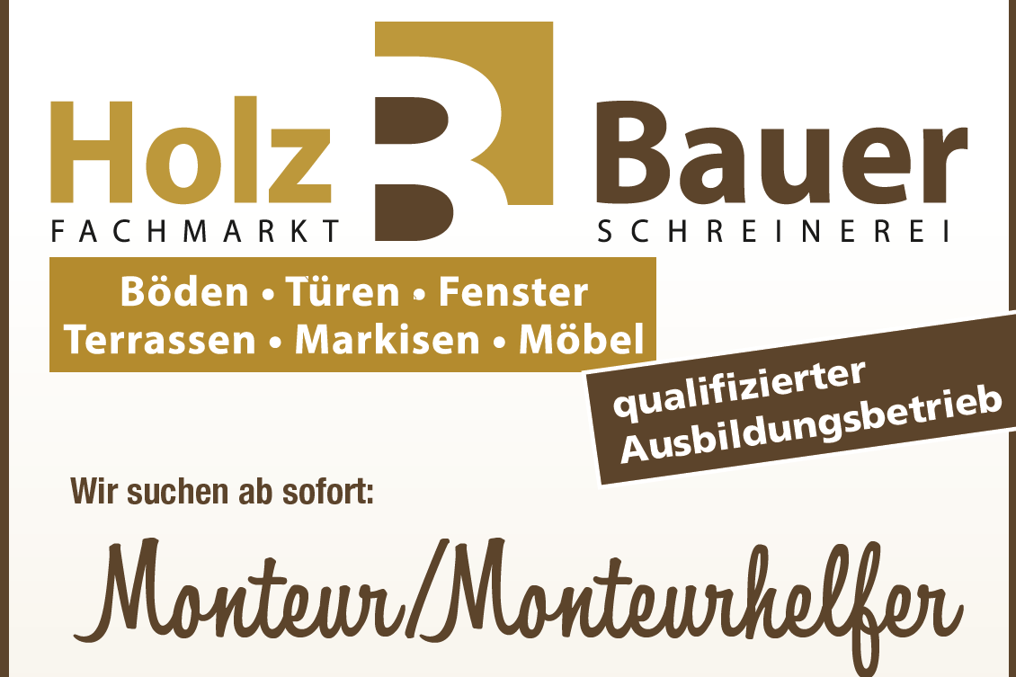 Stellenangebote von Holz-Bauer in Wittlich