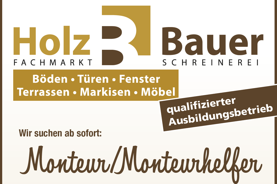 Stellenangebote von Holz-Bauer in Wittlich